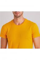 Hardal Erkek Basic Pamuklu Bisiklet Yaka Slim Fit T-Shirt F51624